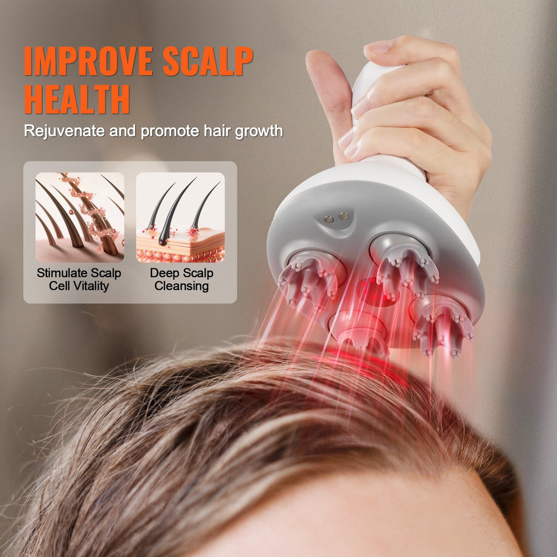 Electric Rechargeable Scalp Massager