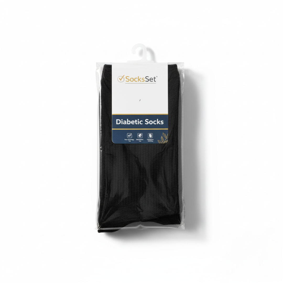 Comfortable Diabetic Egyptian Cotton Socks – Pack of 6 Pairs