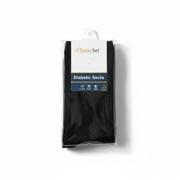 Comfortable Diabetic Egyptian Cotton Socks – Pack of 6 Pairs