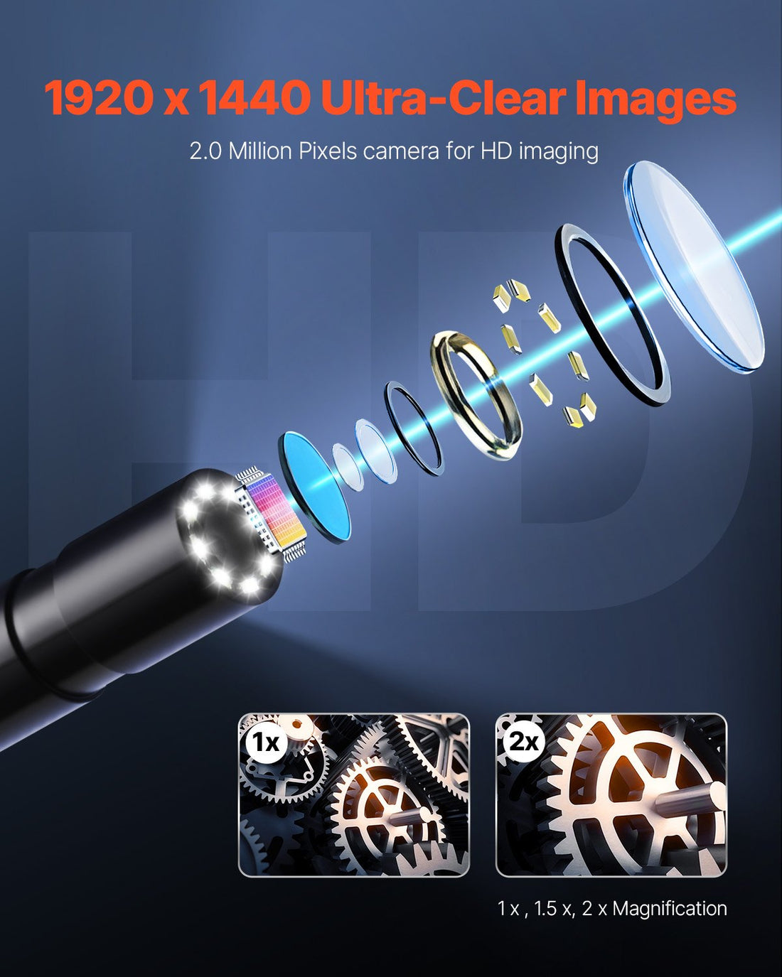 1920P HD Endoscope Camera – 16.4ft