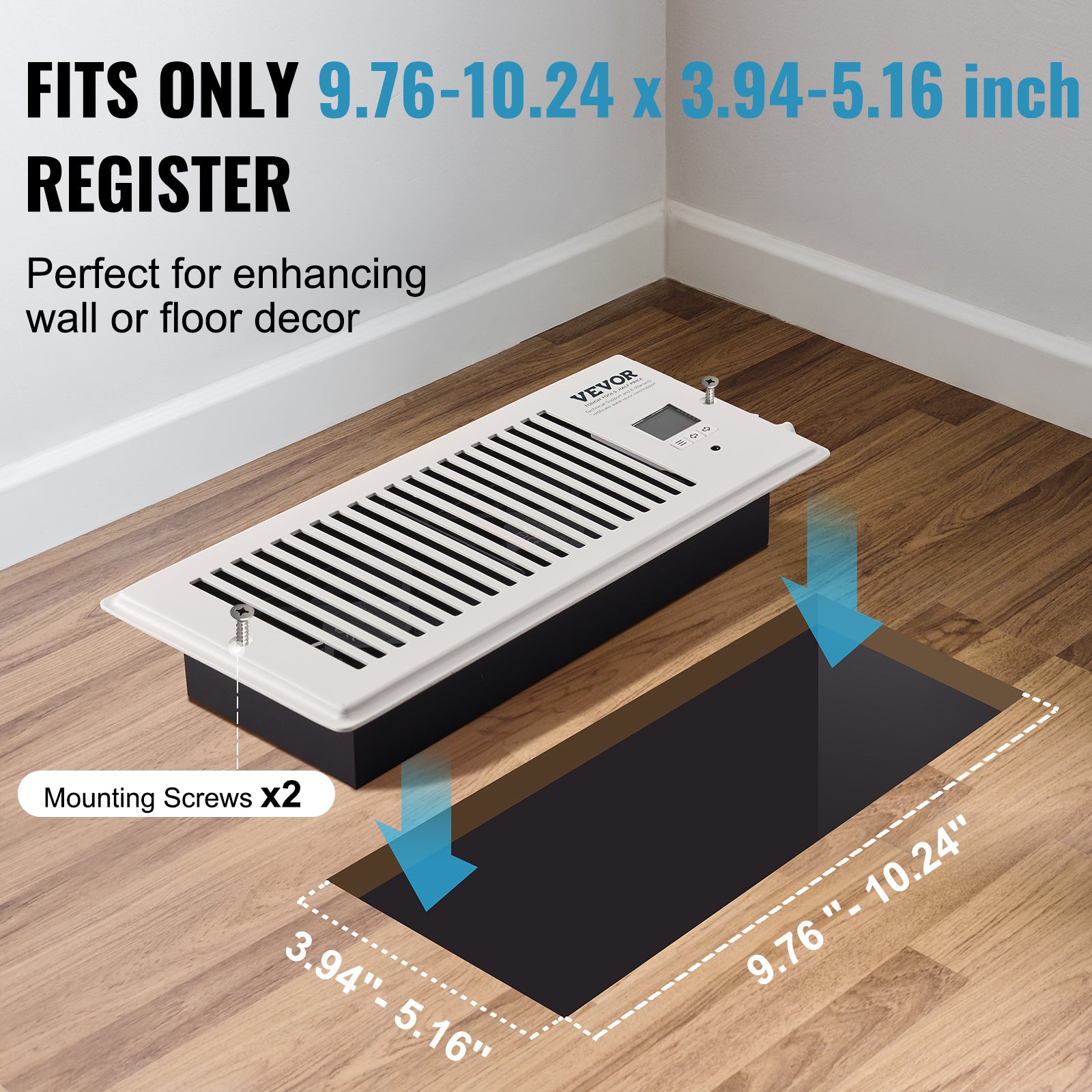 VEVOR Register Booster Fan – Remote & Thermostat Controlled