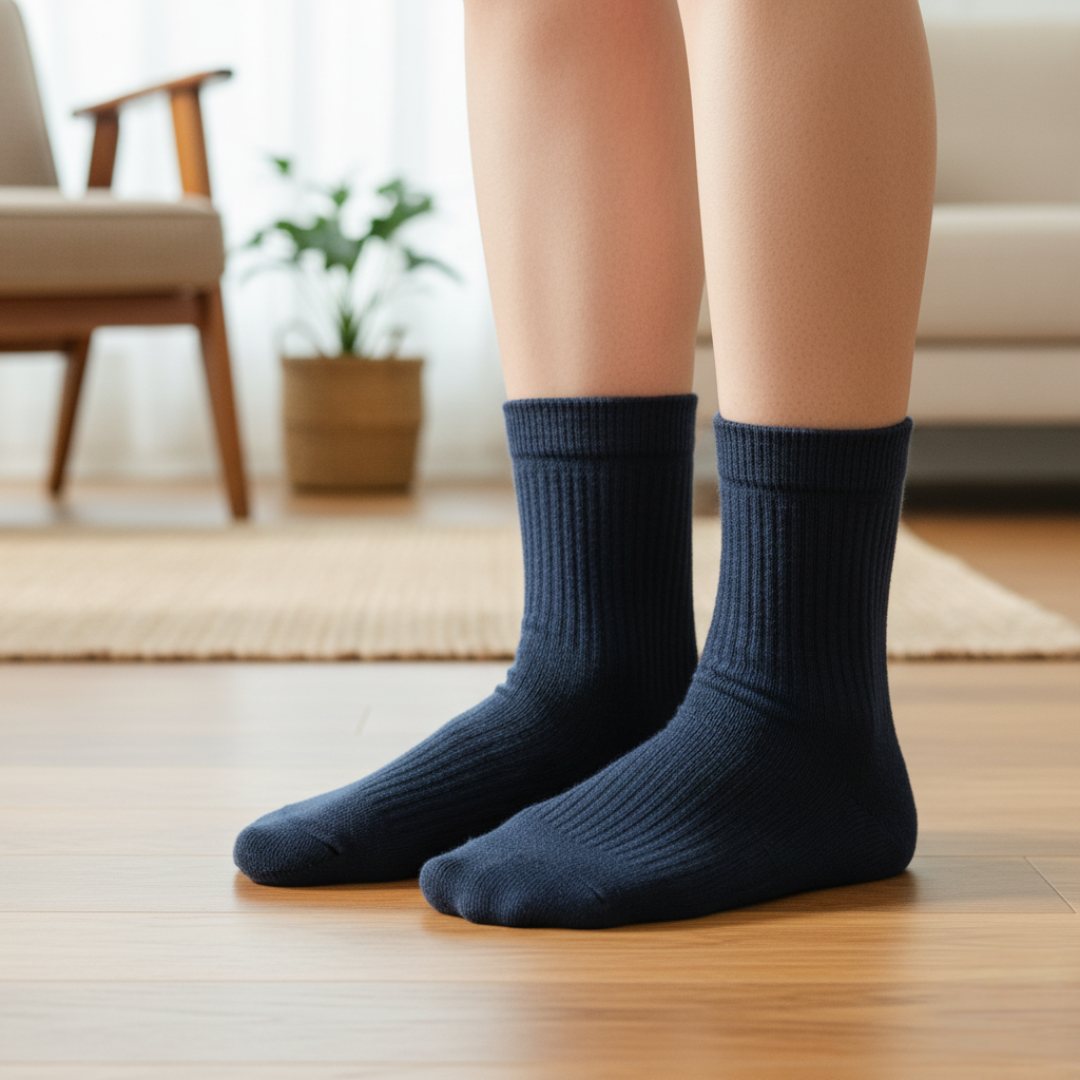 Comfortable Diabetic Egyptian Cotton Socks – Pack of 6 Pairs