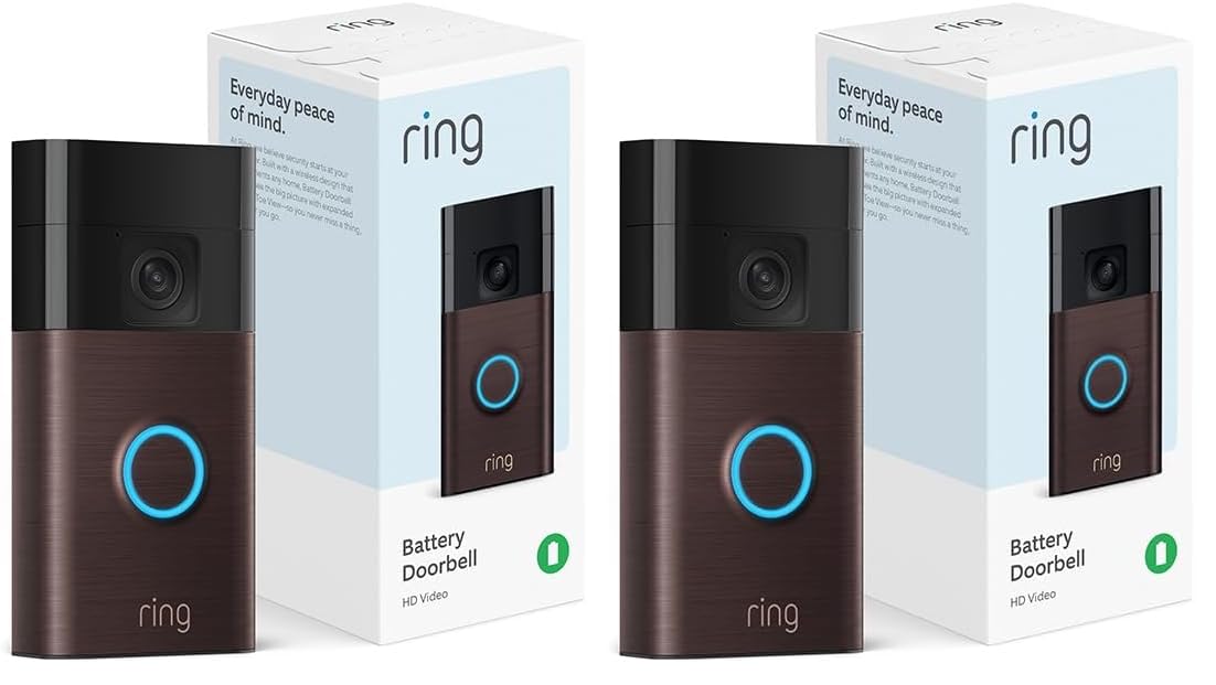 Ring Battery Doorbell | Home or business security with Head-to-Toe Video
