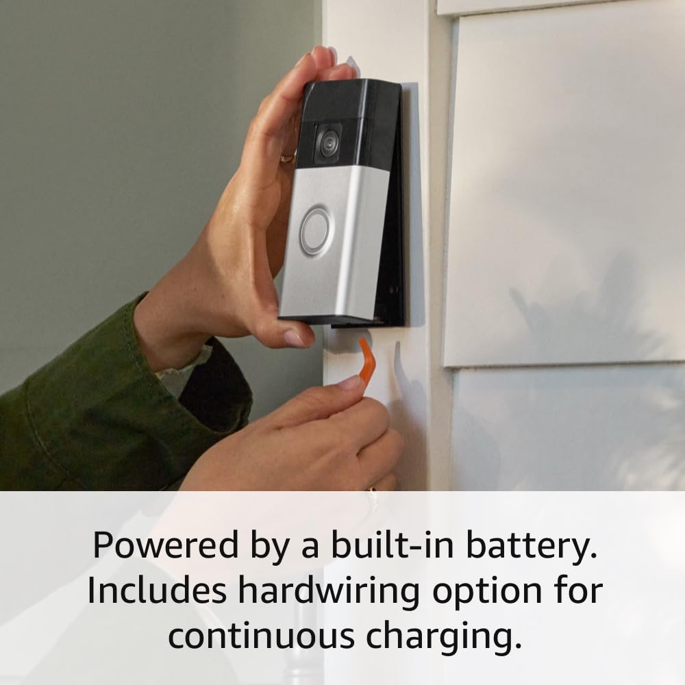 Ring Battery Doorbell | Home or business security with Head-to-Toe Video