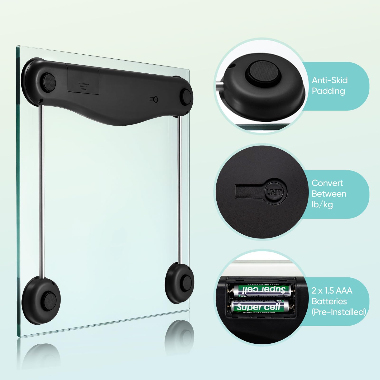 Etekcity Digital Body Weight Bathroom Scale, 400 Pounds