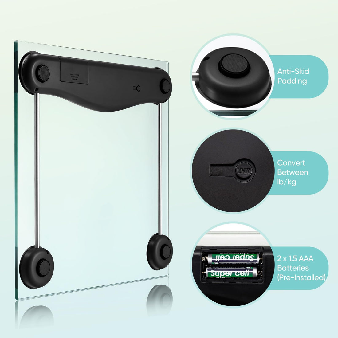 Etekcity Digital Body Weight Bathroom Scale, 400 Pounds