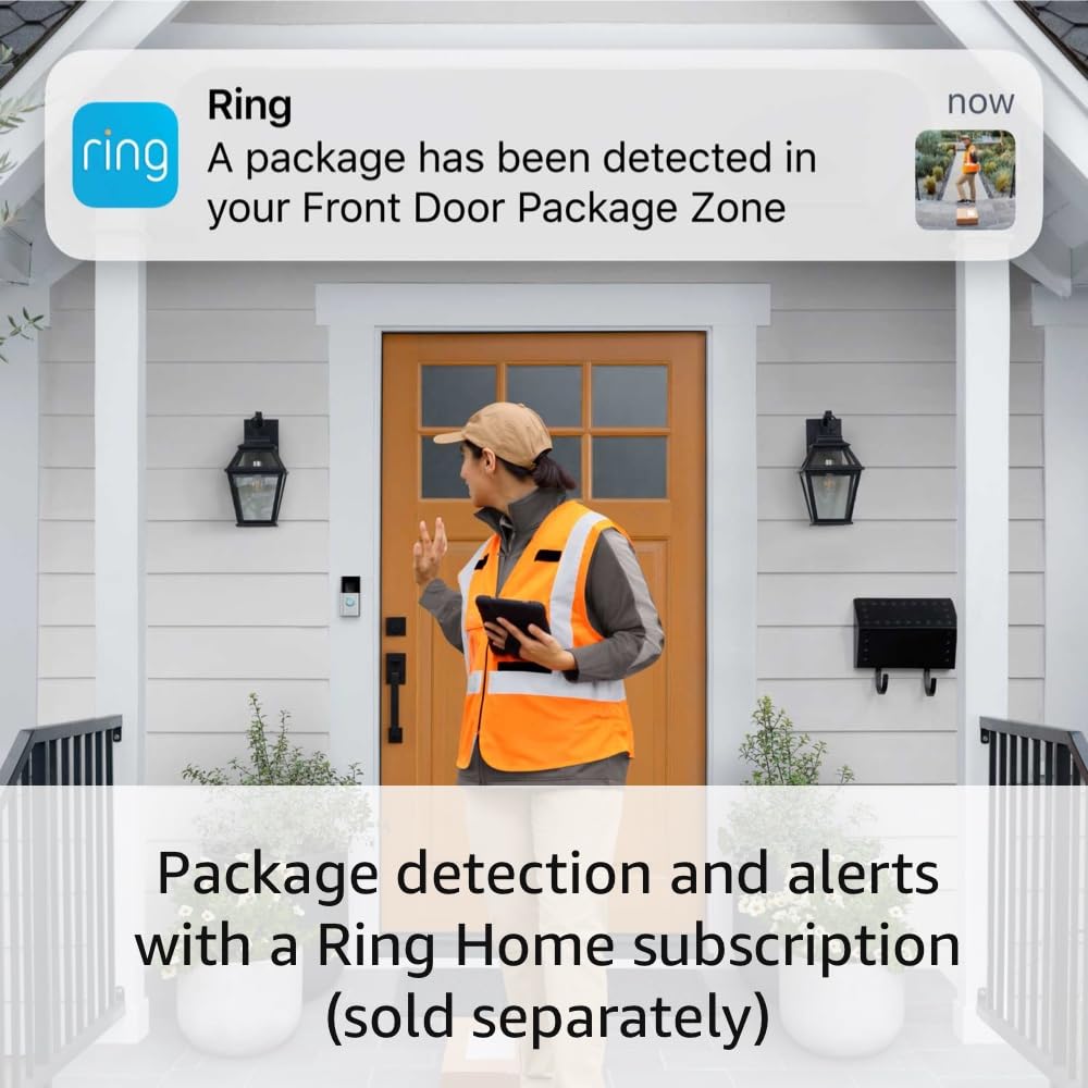 Ring Battery Doorbell | Home or business security with Head-to-Toe Video