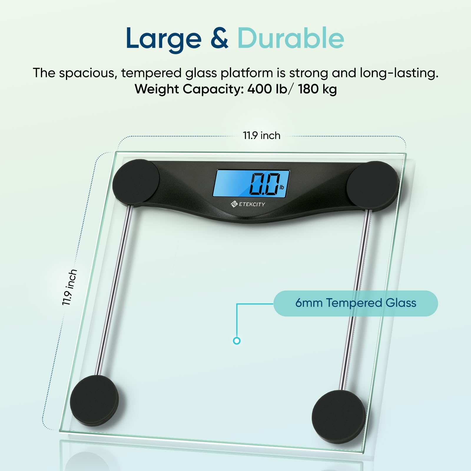 Etekcity Digital Body Weight Bathroom Scale, 400 Pounds