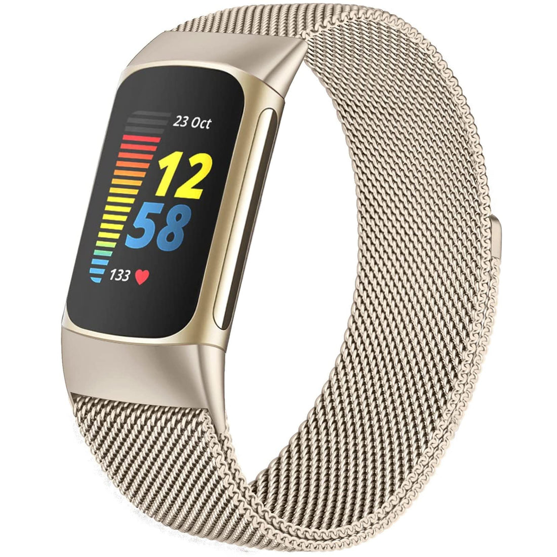 Surundo Fitbit  Metal Mesh Milanese Loop Adjustable Strap
