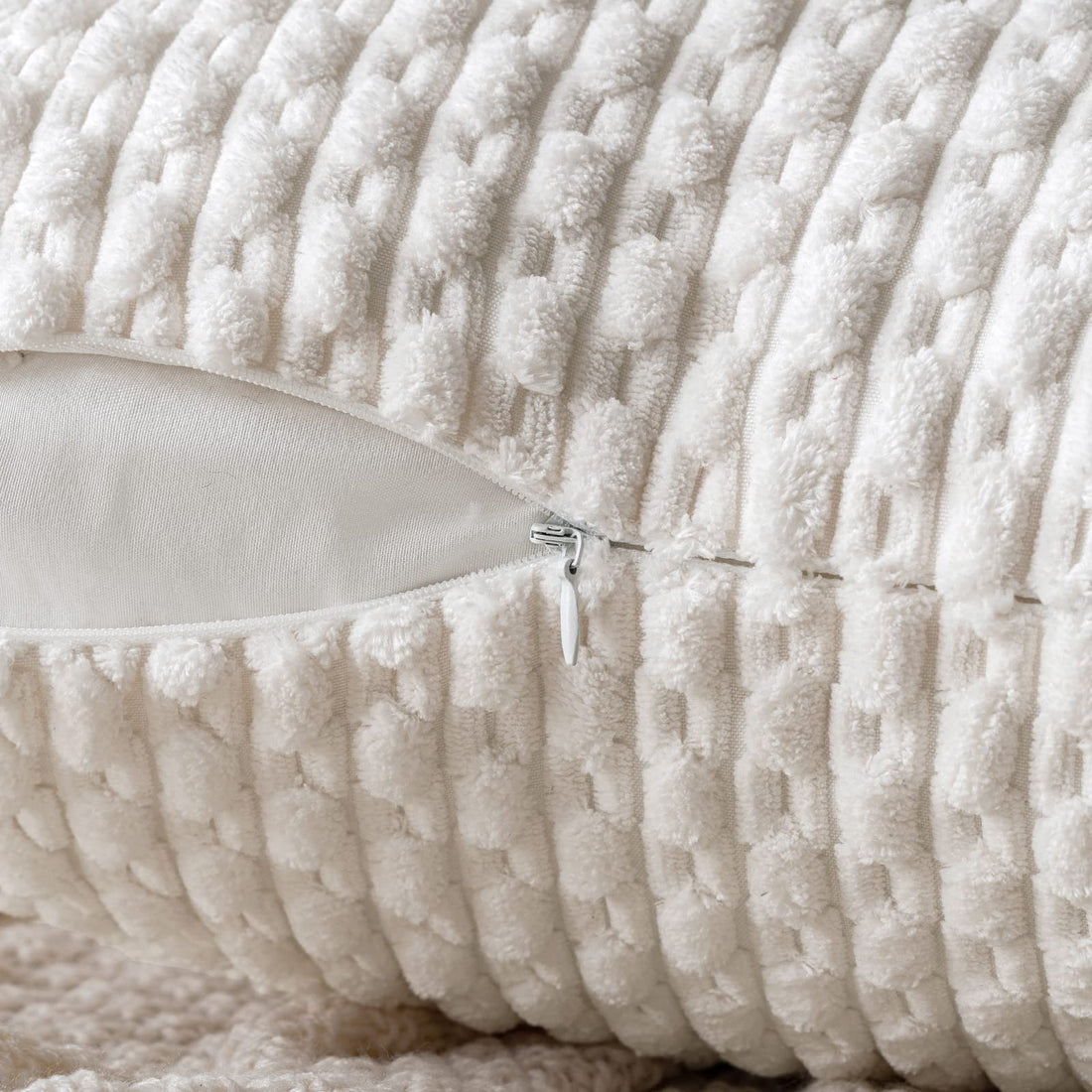 MIULEE Rust Throw Pillow Covers Soft Corduroy Decorative Set of 2