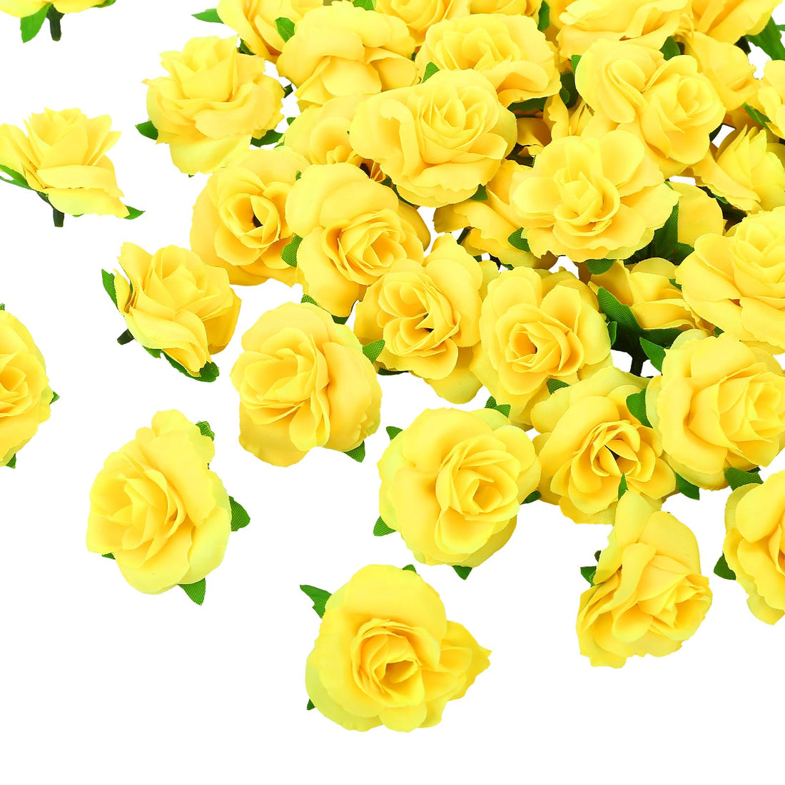 Kesoto 50pcs Red Roses Buds Artificial Flowers Bulk