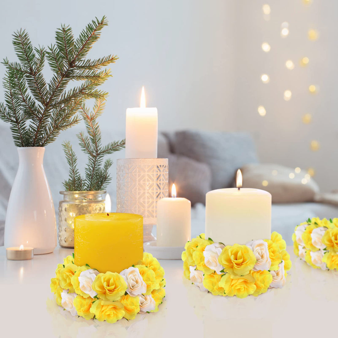 Kesoto 50pcs Red Roses Buds Artificial Flowers Bulk