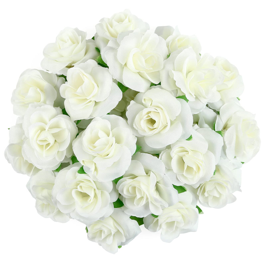 Kesoto 50pcs Red Roses Buds Artificial Flowers Bulk