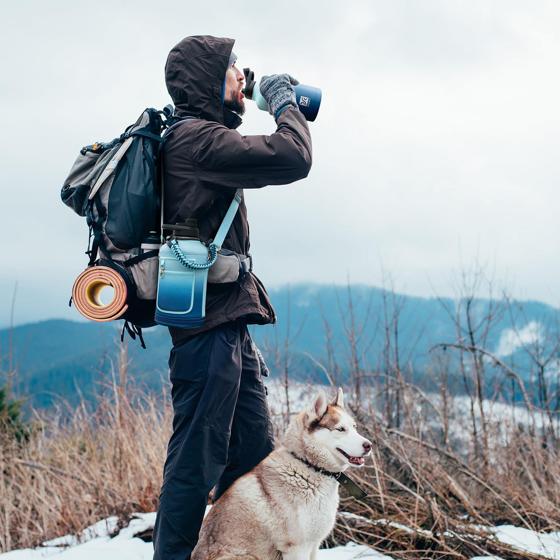 DYSANKY Insulated Vacuum Metal  Water Bottle