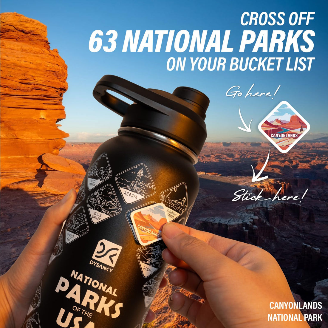 DYSANKY Insulated Vacuum Metal  Water Bottle