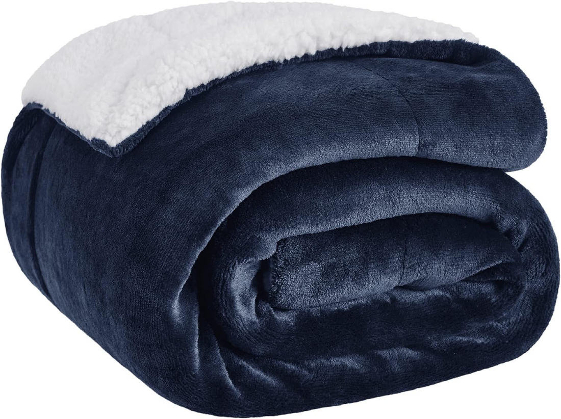 Bedsure Sherpa Fleece Throw Blanket for Couch
