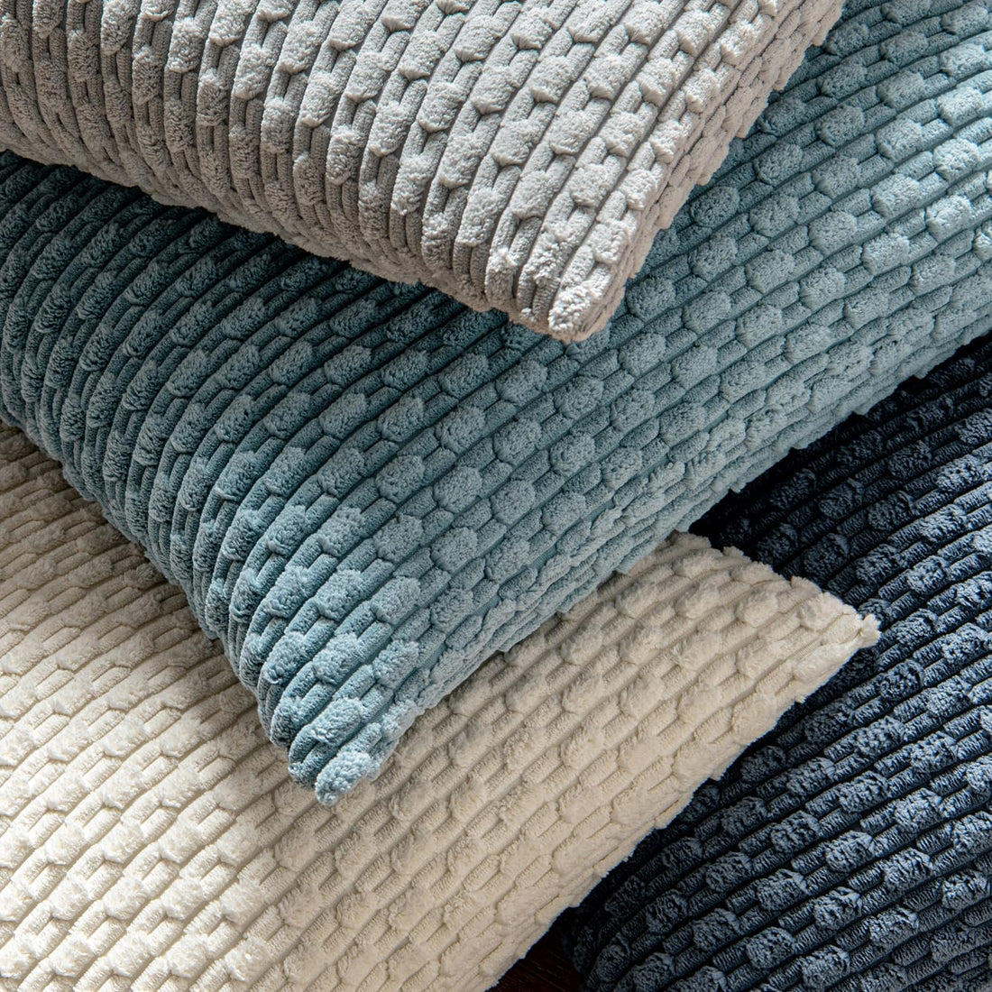 MIULEE Rust Throw Pillow Covers Soft Corduroy Decorative Set of 2