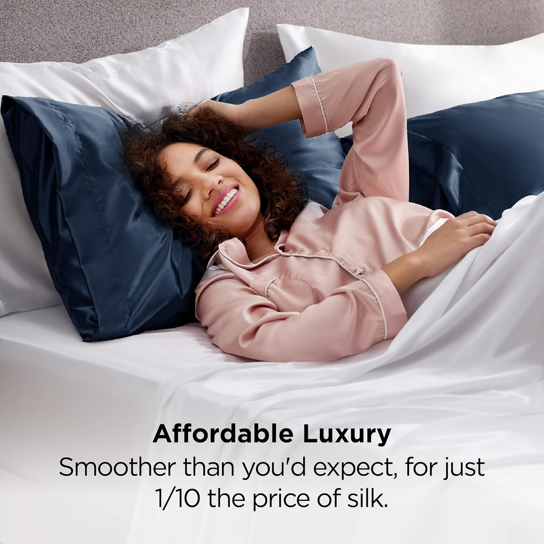 Bedsure Satin Pillowcase 2 Pack for Hair and Skin