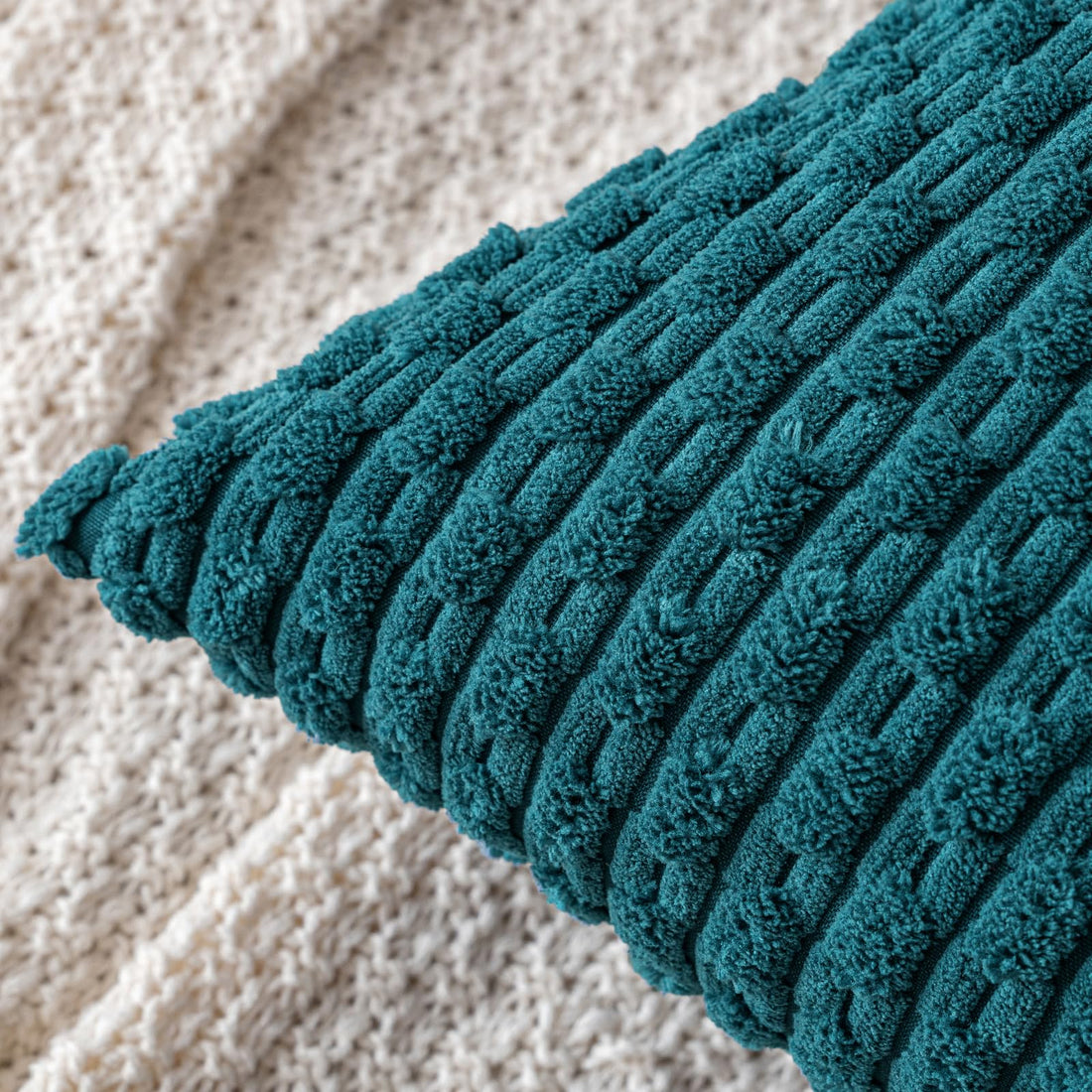 MIULEE Rust Throw Pillow Covers Soft Corduroy Decorative Set of 2