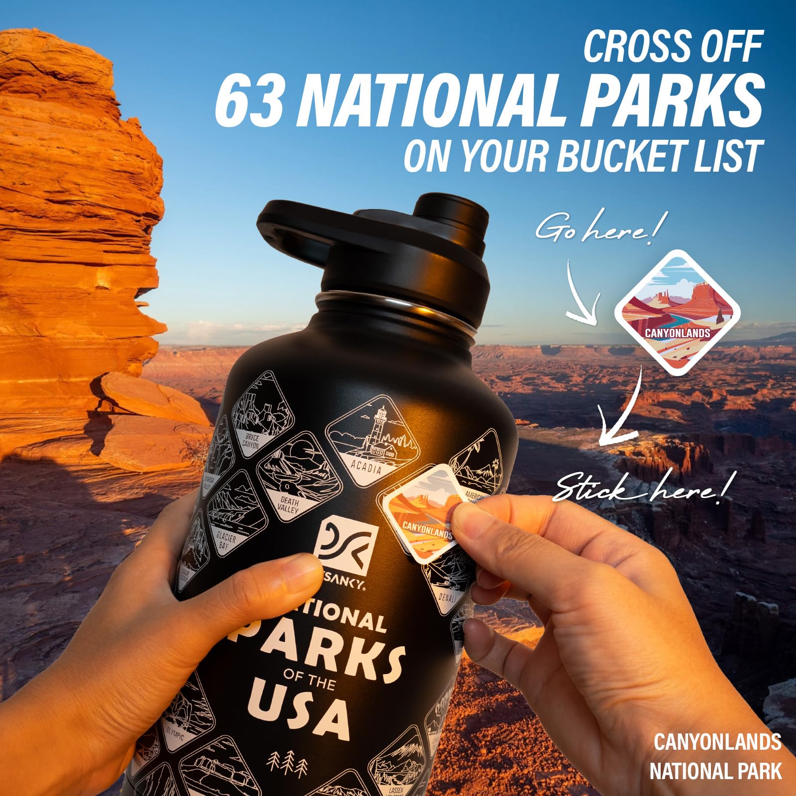 DYSANKY Insulated Vacuum Metal  Water Bottle