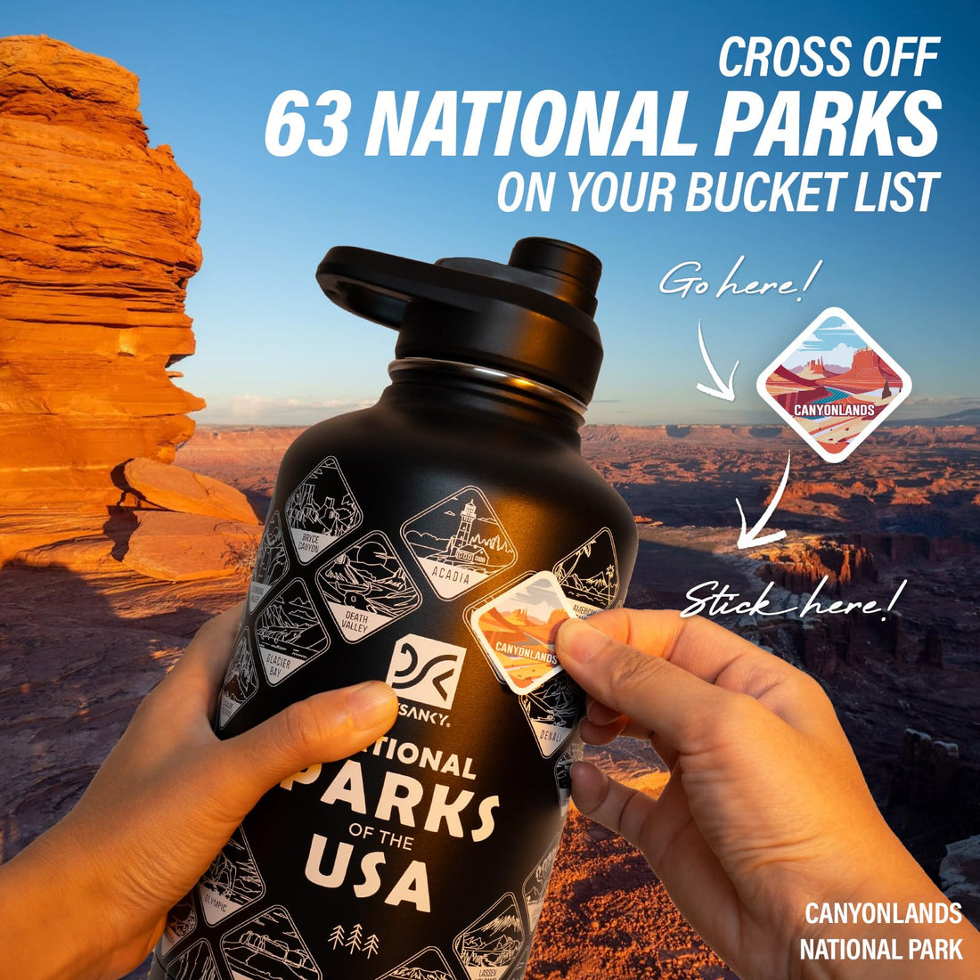 DYSANKY Insulated Vacuum Metal  Water Bottle