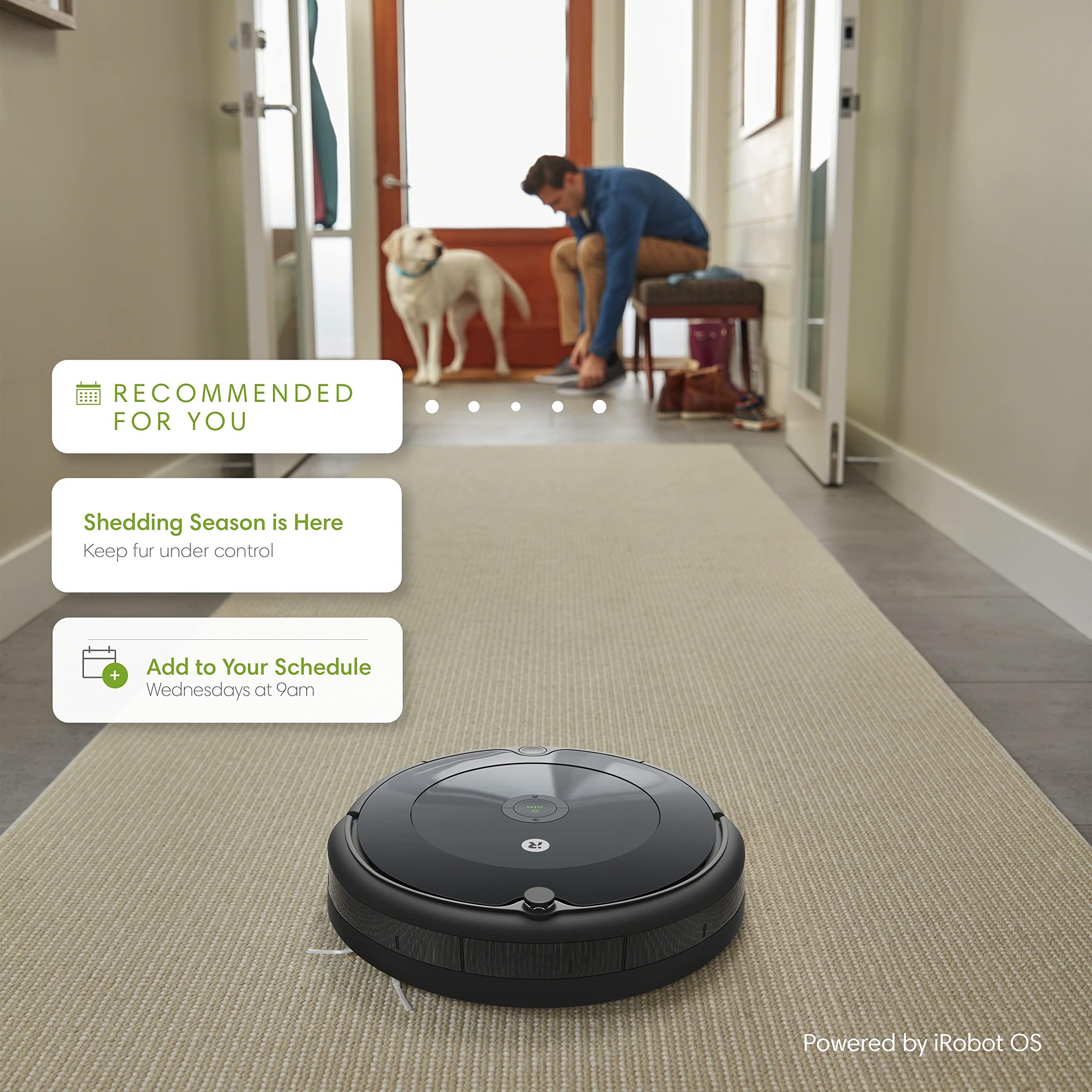 iRobot Roomba 104 Vac Robot Vacuum - Intense Power-Lifting Suction