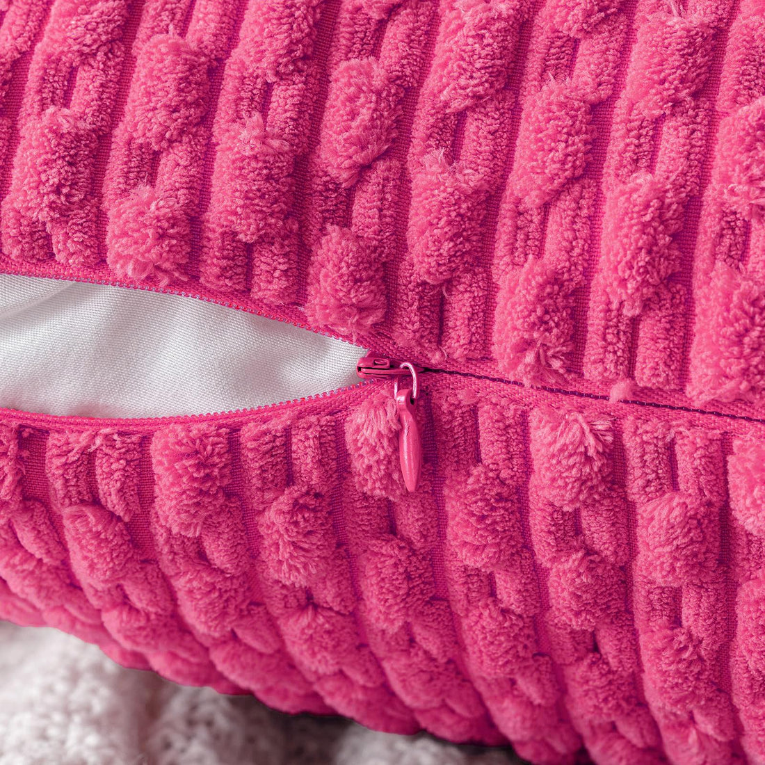 MIULEE Rust Throw Pillow Covers Soft Corduroy Decorative Set of 2