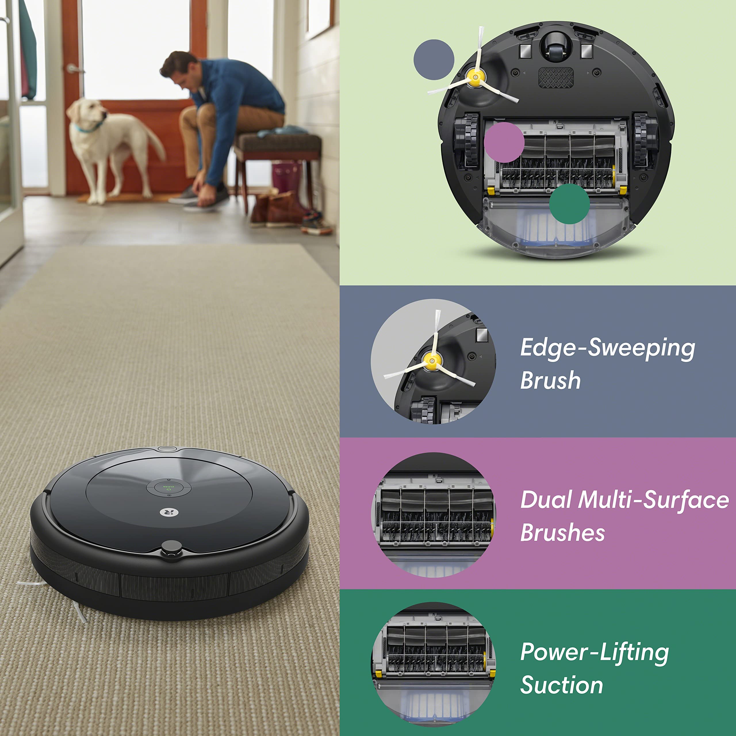iRobot Roomba 104 Vac Robot Vacuum - Intense Power-Lifting Suction