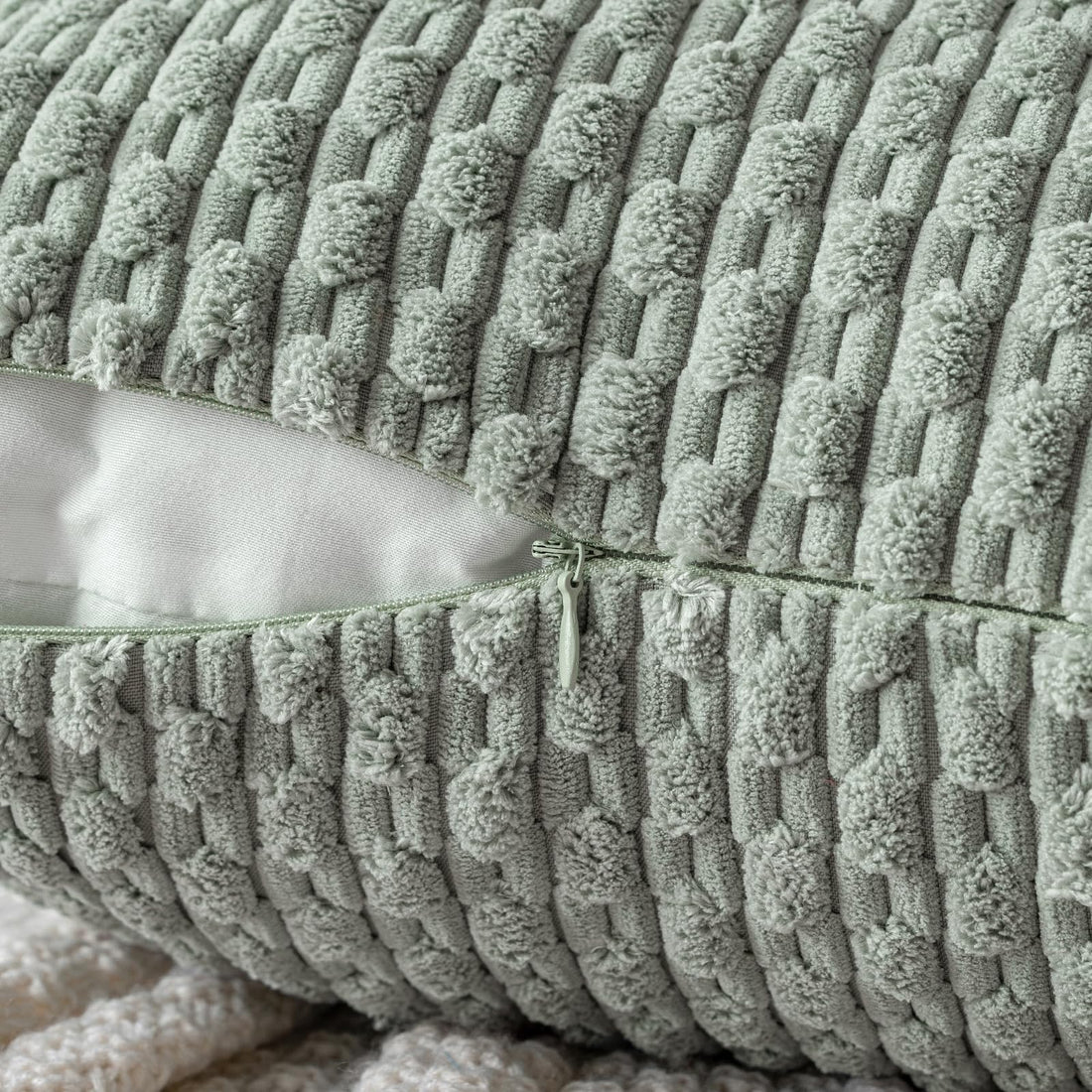 MIULEE Rust Throw Pillow Covers Soft Corduroy Decorative Set of 2