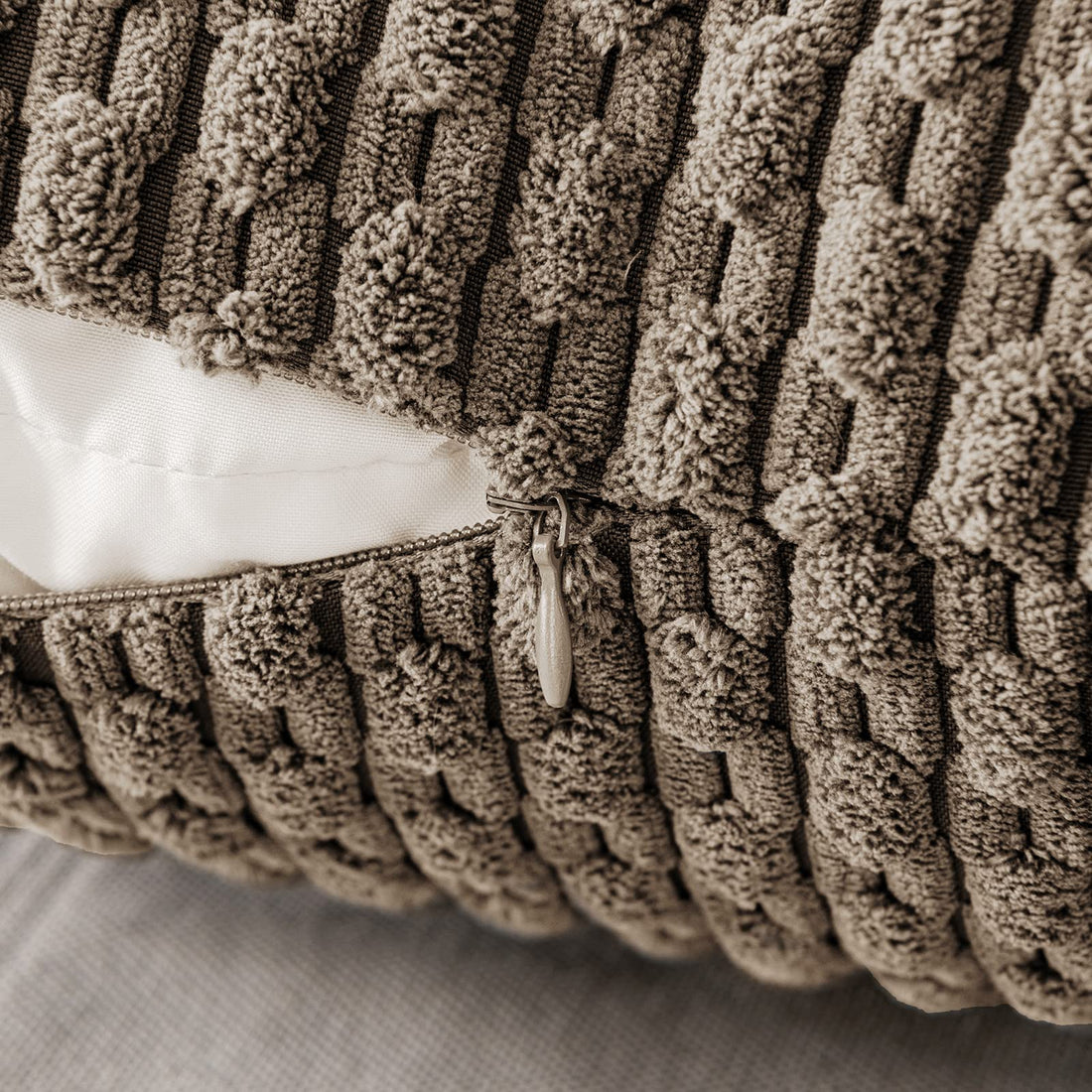 MIULEE Rust Throw Pillow Covers Soft Corduroy Decorative Set of 2