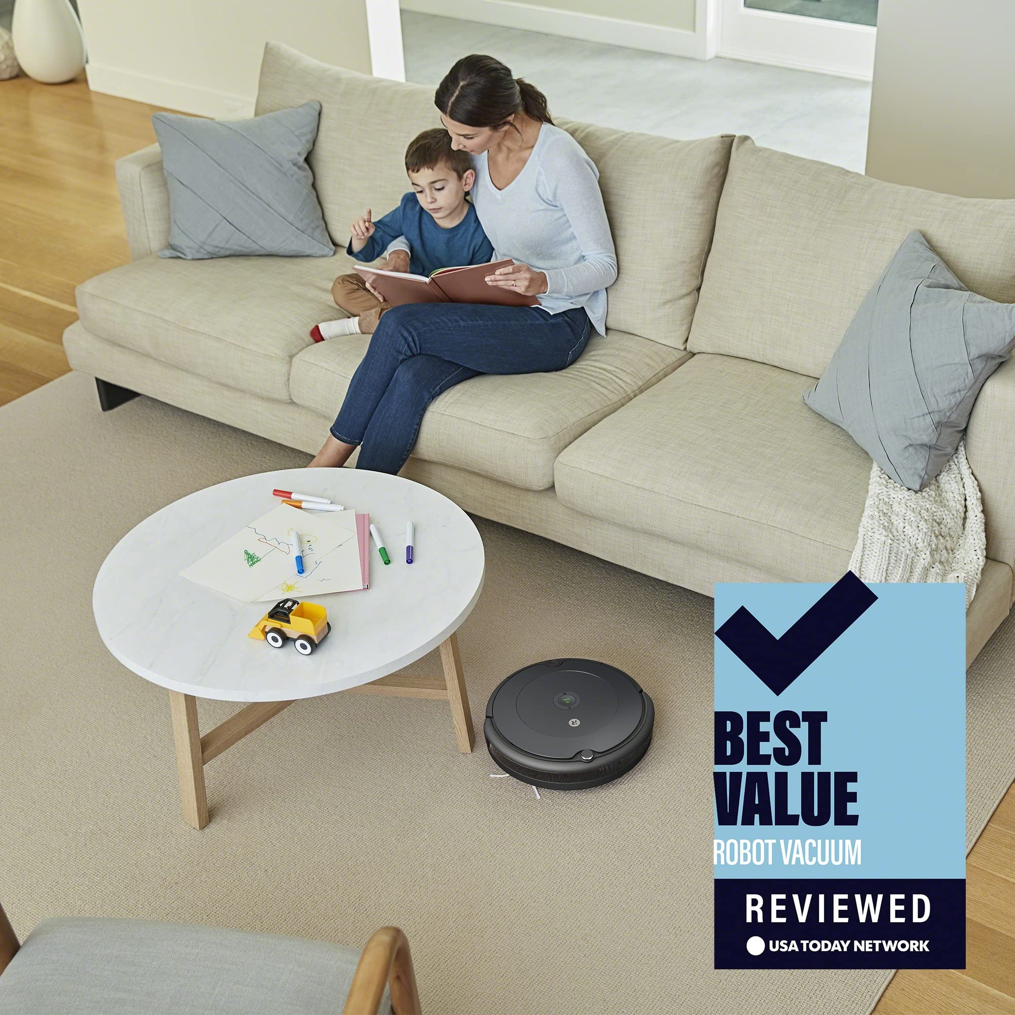 iRobot Roomba 104 Vac Robot Vacuum - Intense Power-Lifting Suction