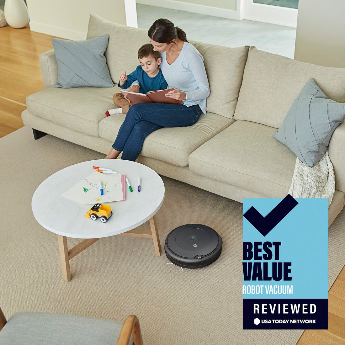 iRobot Roomba 104 Vac Robot Vacuum - Intense Power-Lifting Suction