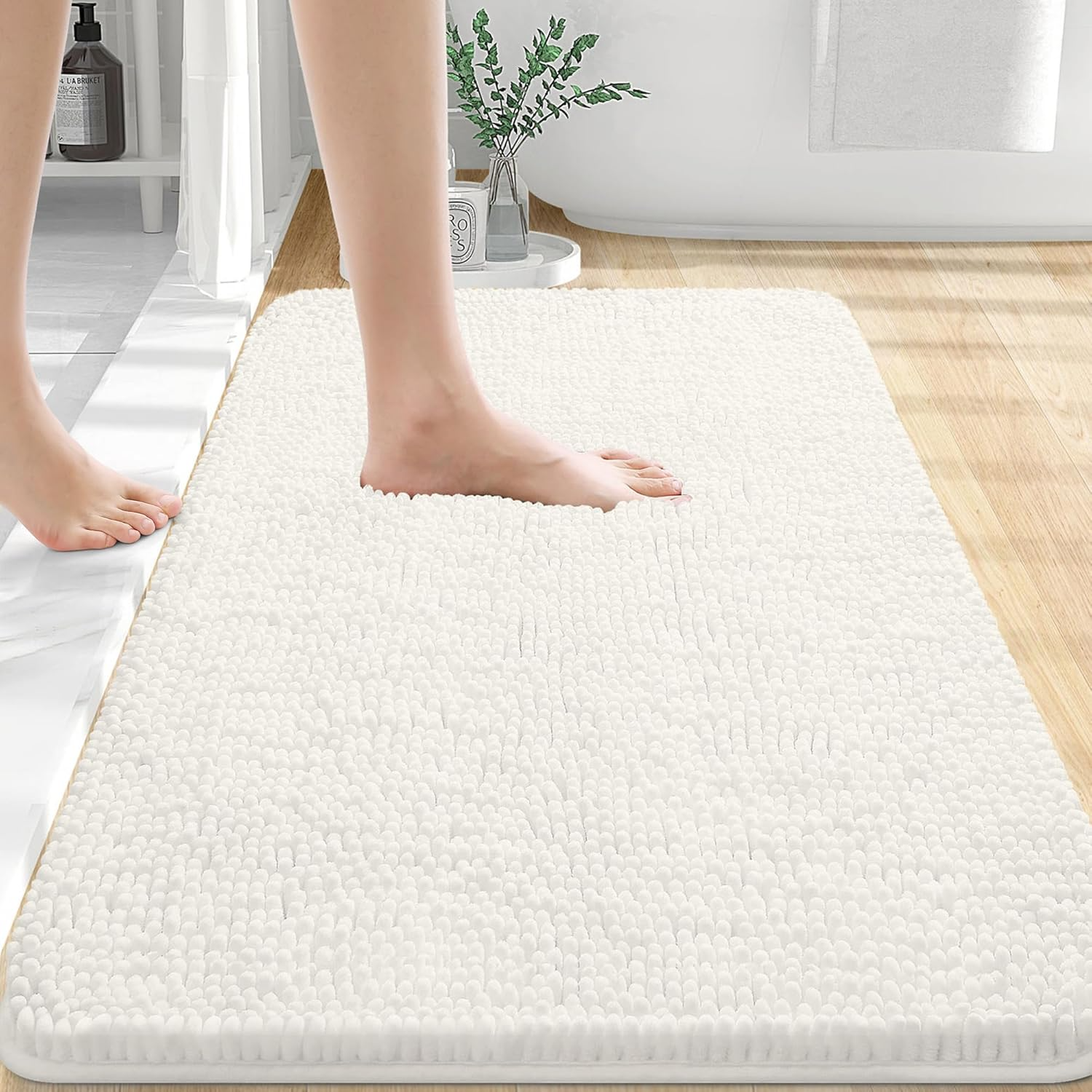 Extra Soft Absorbent Chenille Bath Rugs 30x20,