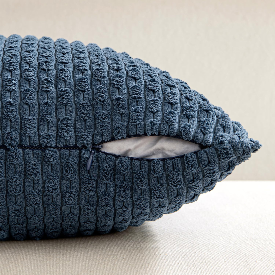 MIULEE Rust Throw Pillow Covers Soft Corduroy Decorative Set of 2