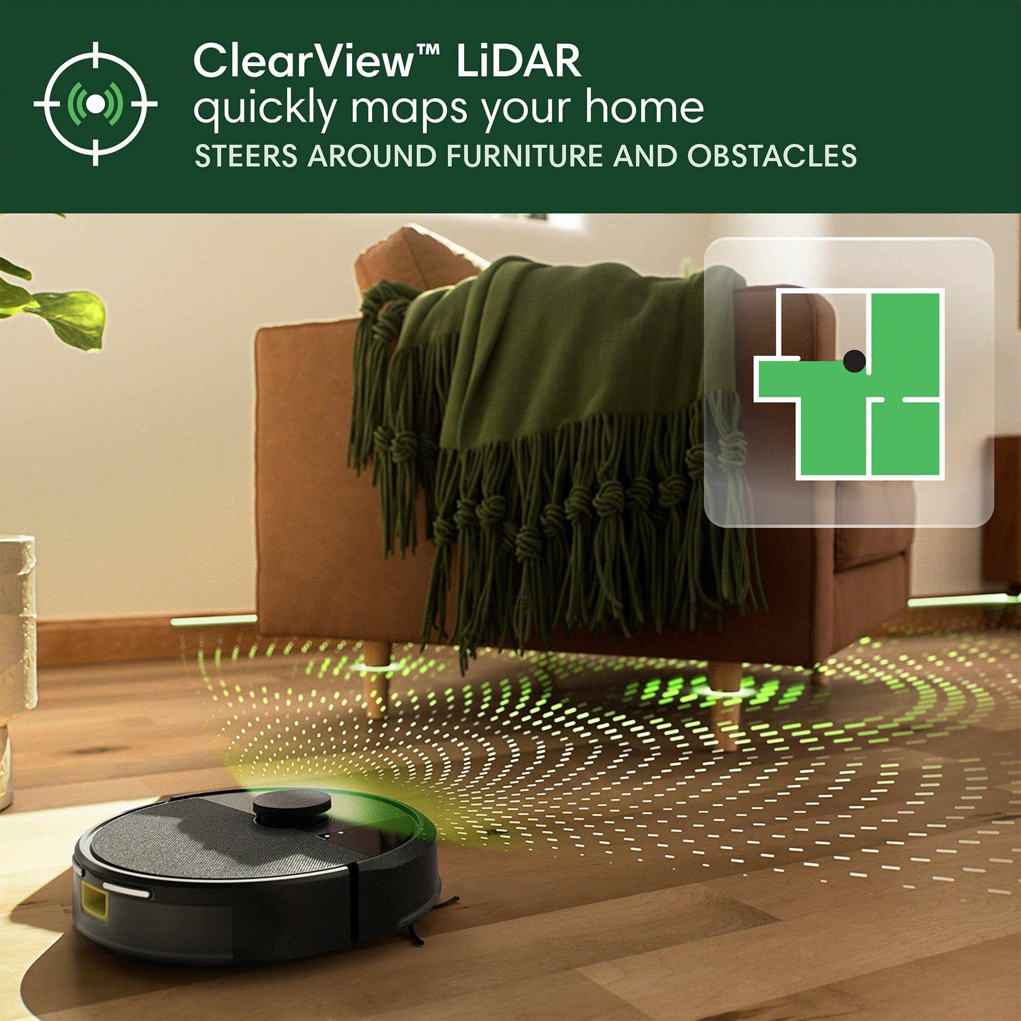 iRobot Roomba 104 Vac Robot Vacuum - Intense Power-Lifting Suction