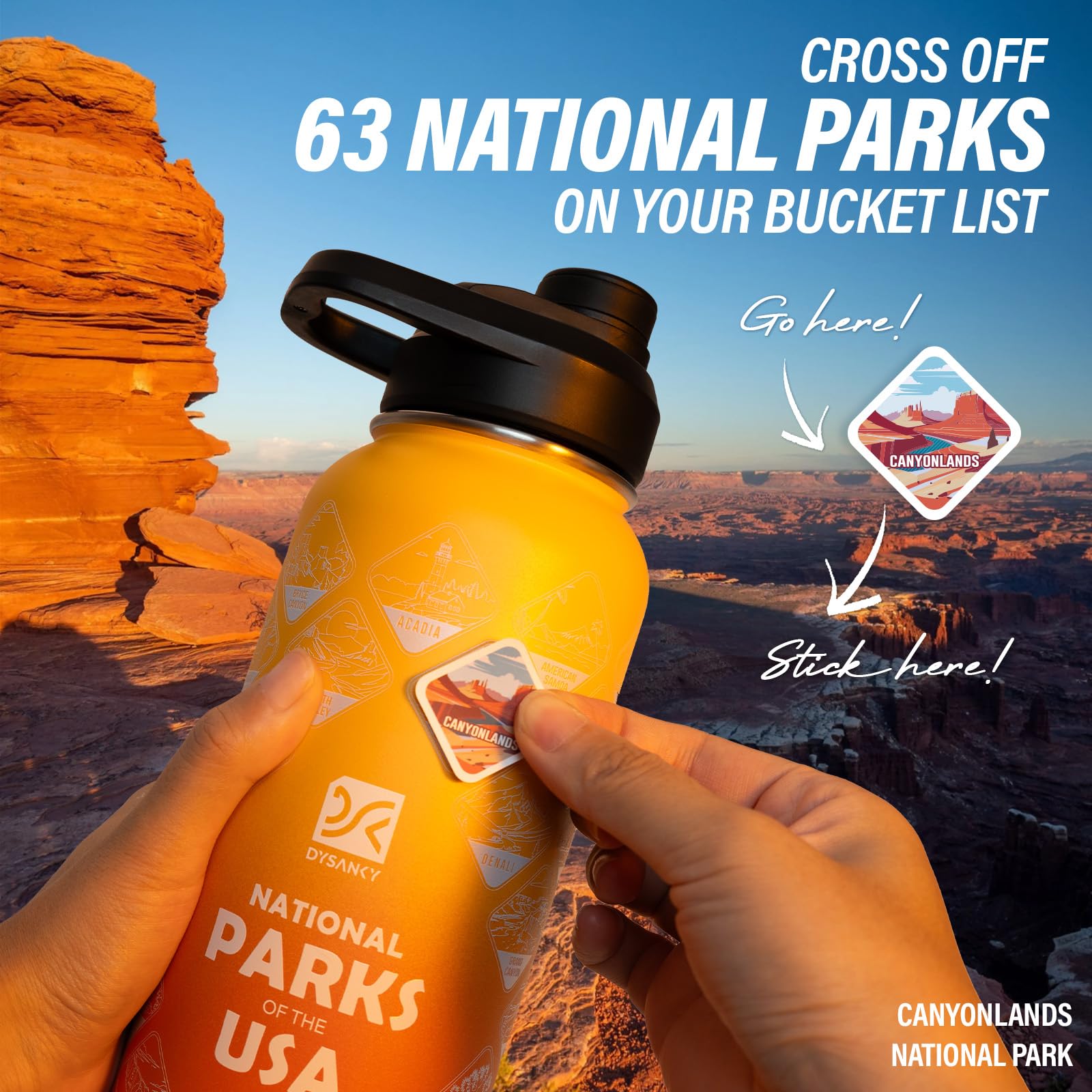 DYSANKY Insulated Vacuum Metal  Water Bottle