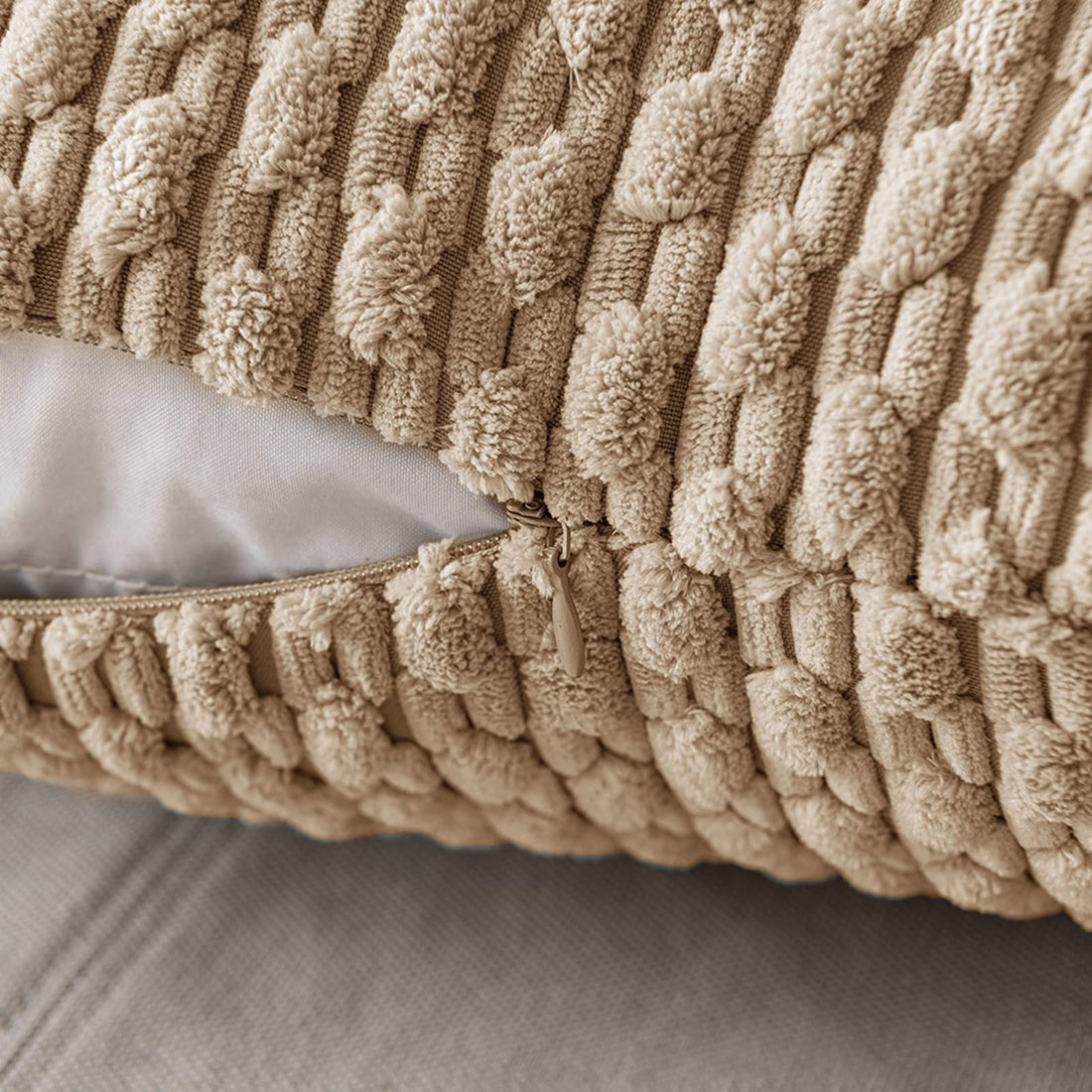 MIULEE Rust Throw Pillow Covers Soft Corduroy Decorative Set of 2