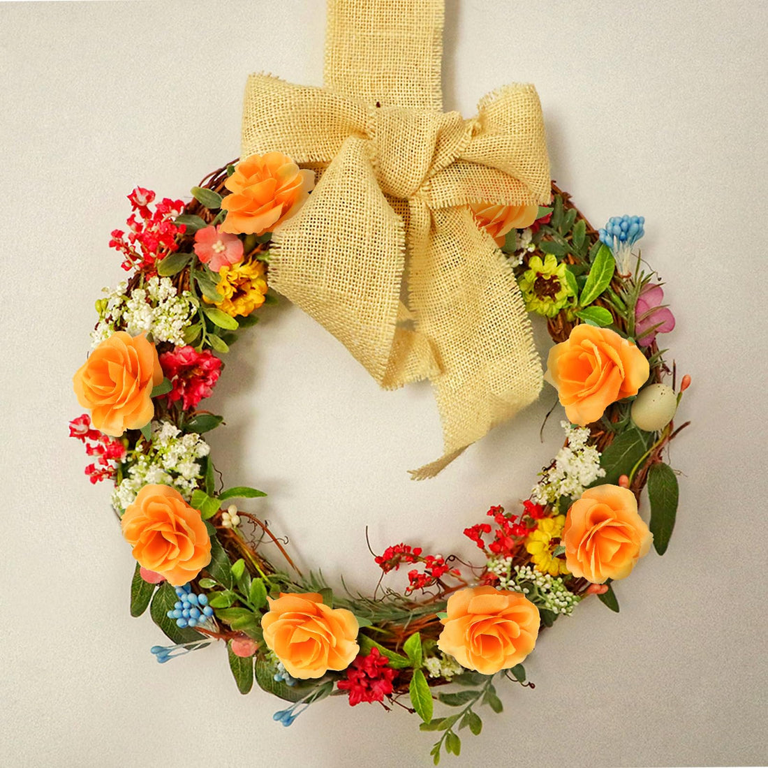 Kesoto 50pcs Red Roses Buds Artificial Flowers Bulk