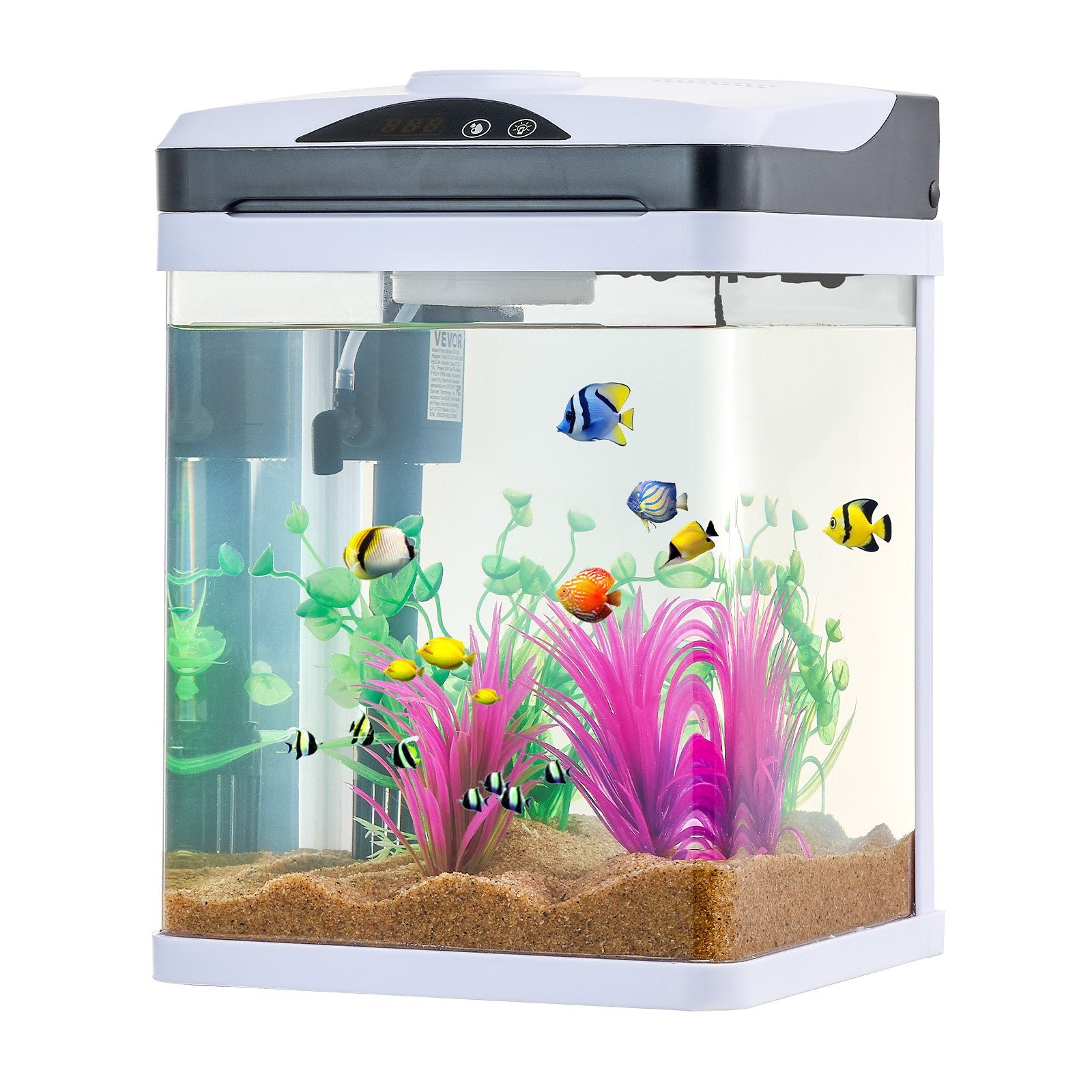 2-Gallon LED Smart Square Fish Tank