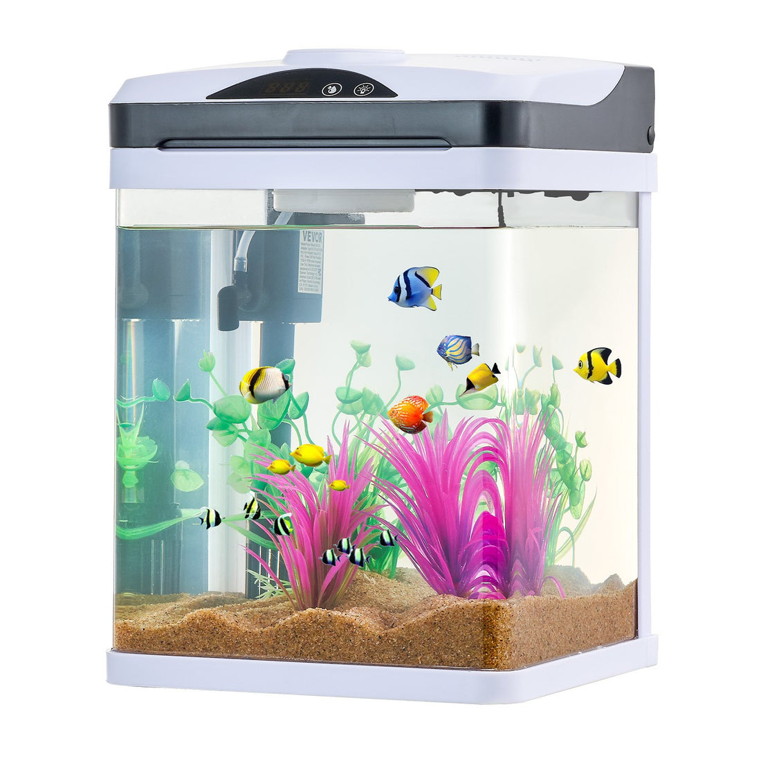 2-Gallon LED Smart Square Fish Tank