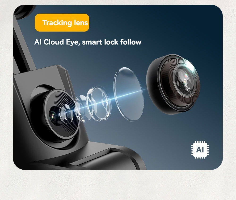 360° Auto Face Tracking Tripod with Fill Light