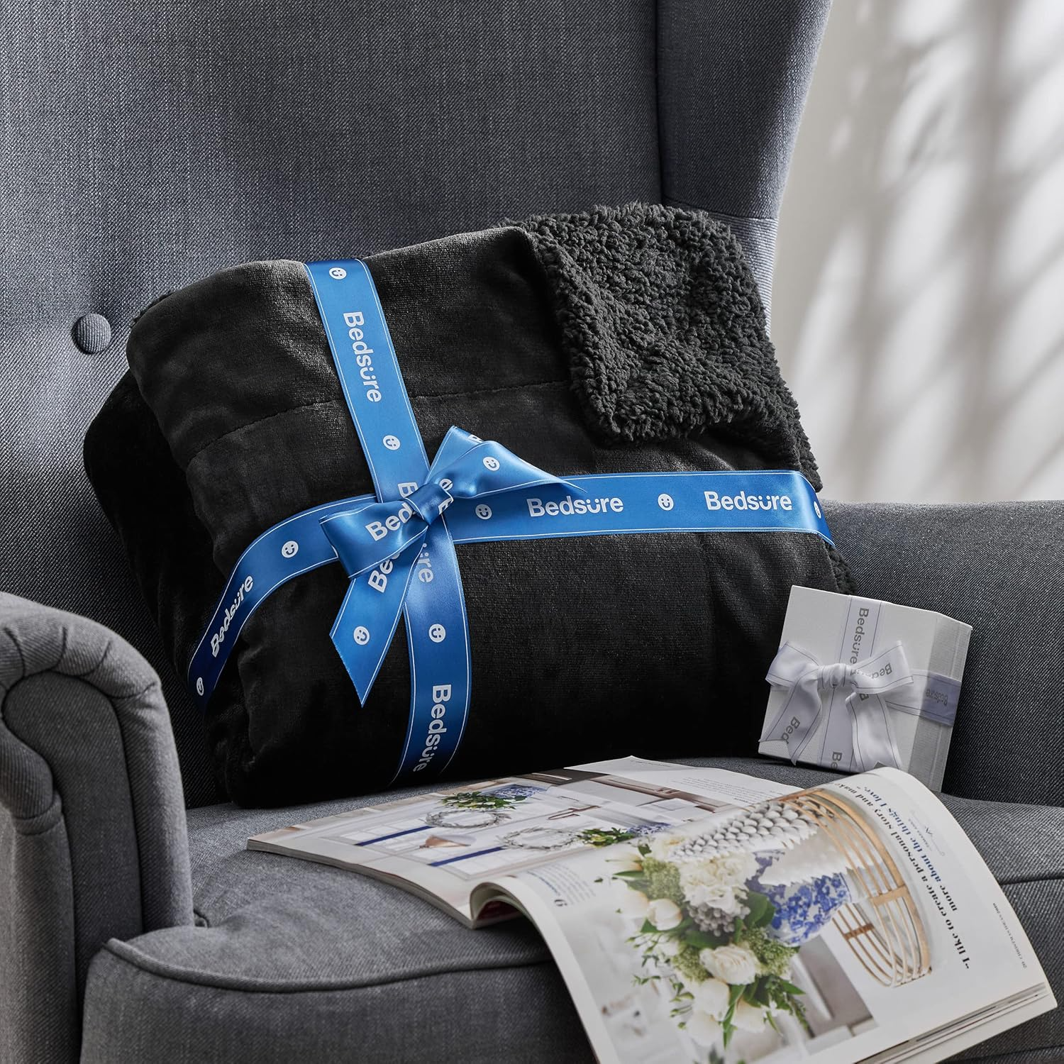 Bedsure Sherpa Fleece Throw Blanket for Couch