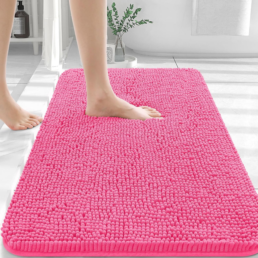 Extra Soft Absorbent Chenille Bath Rugs 30x20,