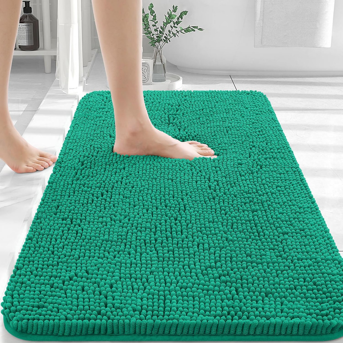 Extra Soft Absorbent Chenille Bath Rugs 30x20,
