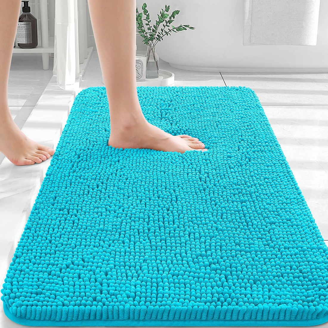 Extra Soft Absorbent Chenille Bath Rugs 30x20,