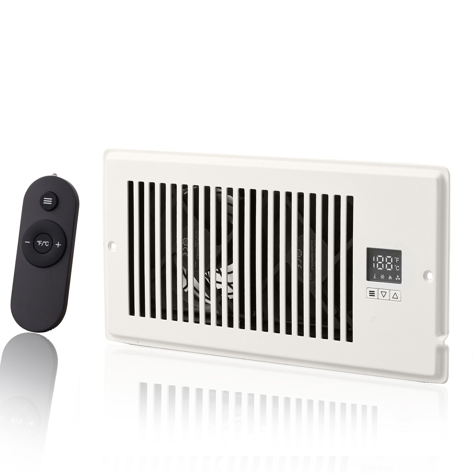 VEVOR Register Booster Fan – Remote & Thermostat Controlled