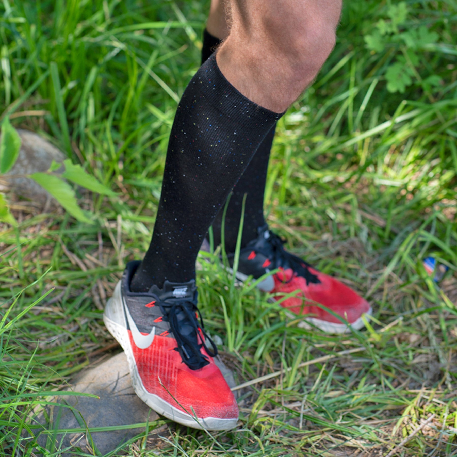 Recycled Cotton Compression Socks – Galaxy