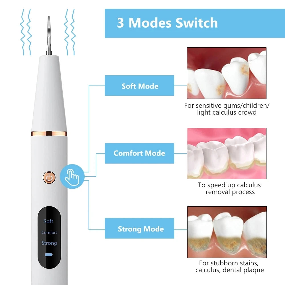 Ultrasonic Tooth Cleaner Tartar Scaler Device