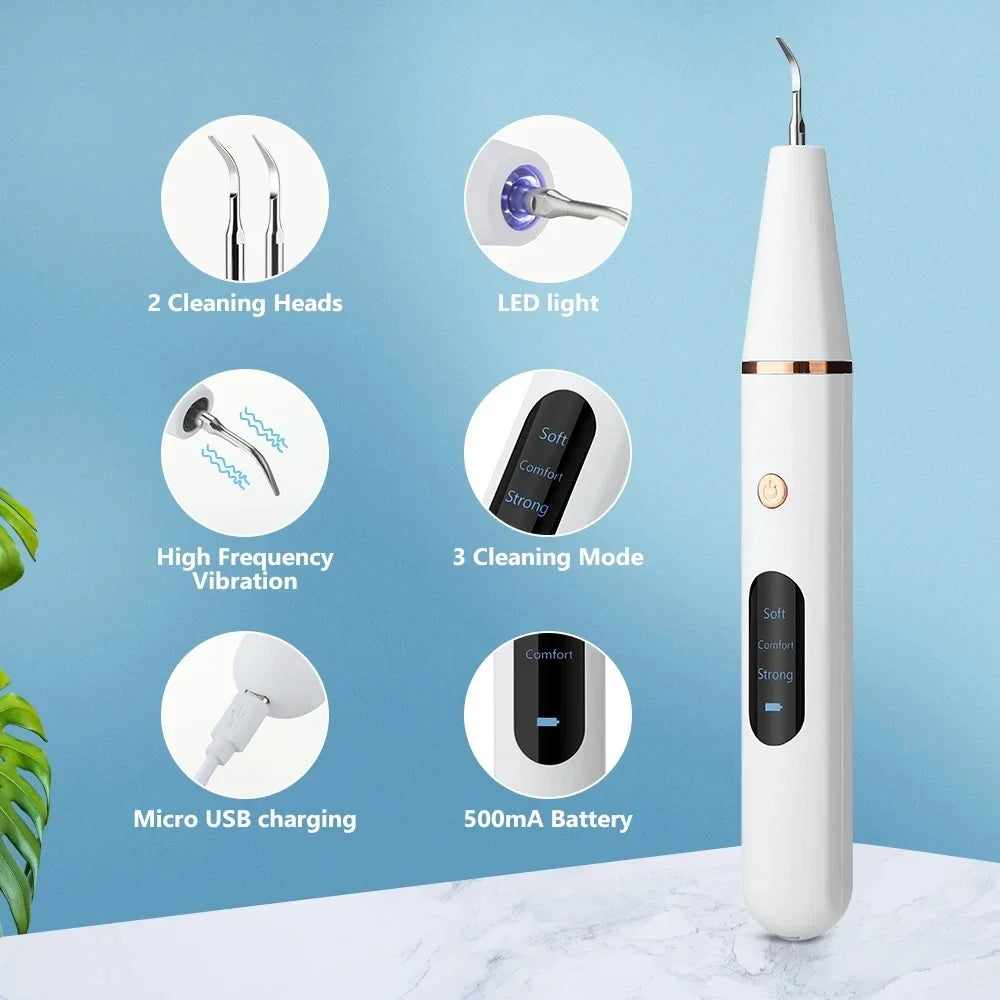 Ultrasonic Tooth Cleaner Tartar Scaler Device