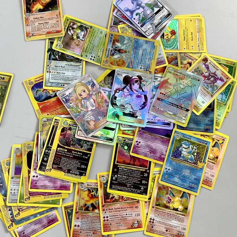 New Pokemon 54pcs MEGA Cards/box English Shining Energy Battle Toys Trading Card Game for Kids Boys Gift